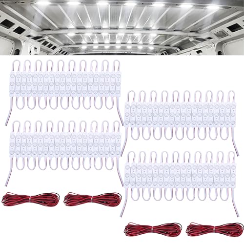240 Led Van Interior Light Kits, 12V Led Light Strip, Cargo Van Accessories - color: 80 Modules(240 LED)