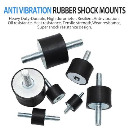 M10x28mm Male Thread Studs Rubber Shock Absorbers Isolators 40x30mm - size: M10*28,VD-D40*H30, 2Pcs