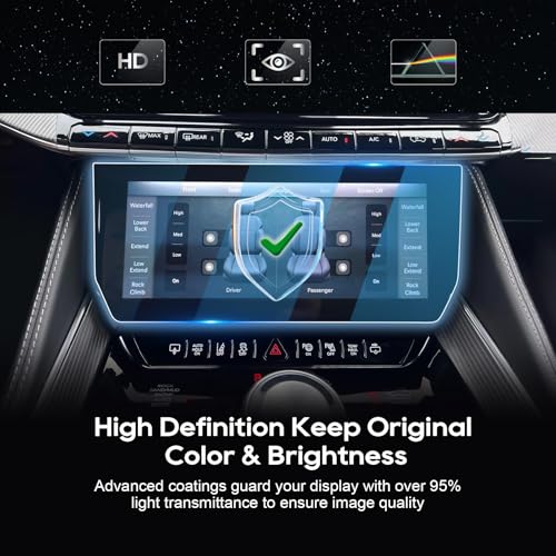 For 2025 2026 Jeep Grand Wagoneer Screen Protector(2pcs) 2022-2026 Grand Wagoneer (Base/Series/Obsidian) AC Touchscreen [Nano Film] 2022-2026 Grand Wagoneer Accessories Anti Scratch HD Touch Sensitive - color: Jeep Grand Wagoneer 2022-2026 AC 2Nano
