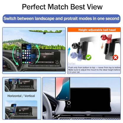 Magnetic Phone Holder for Honda Civic 2026 2025 2024 2023 2022 [11th Gen 7/9-inch Screen] Car Phone Mount for Civic Hatchback Sedan Touchscreen, Compatible with MagSafe - size: for Honda Civic 7/9-inch Screen