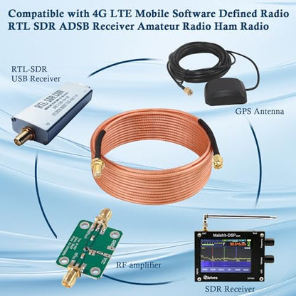 XRDS -RF 25FT SMA Male to SMA Female Bulkhead RG316 Coaxial Cable for 4G LTE Router Cellular SDR USB Dongle Receiver - size: 25 FT