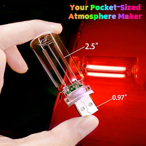 4 PCS USB Touch Dimmable Retro Glass Bottle Car Night Light - color: 1Red&1Blue&1Purple&Pink