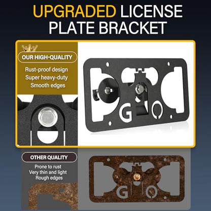No Drill Front License Plate Holder Fits BMW X5 2019-2025, 2000-2006