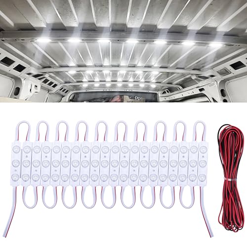 60 Led Van Interior Light Kits, 12V Led Light Strip, Cargo Van Accessories - color: 20 Modules(60 LED)