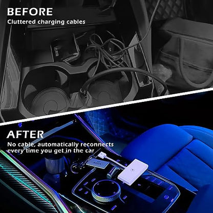 Wireless Carplay Adapter for Apple Carplay Wireless Adapter Convert Wired to Wireless CarPlay Dongle for Wireless Control Plug & Play Fit for Cars from 2015 for iPhone, White