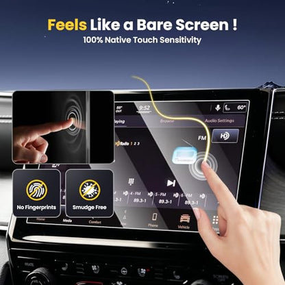 Karltys Screen Protector for 2022-2026 Jeep Grand Cherokee 4xe & L 8.4 Inch Screen Protector Touchscreen (Not for 10.1 inch) Anti Glare Anti Fingerprint Car Radio Screen Cover - size: 8.4"Jeep Grand Cherokee 4xe & L 2025-2026