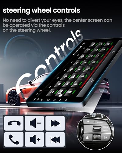 Car Radio for Jeep Compass Patriot 2010-2016: 10 Inch 1280 * 800 HD Touchscreen Stereo Support Carplay Android Auto Bluetooth5.0 GPS 5GWiFi SWC 1080P Backup Camera - size: 10 Inches-1