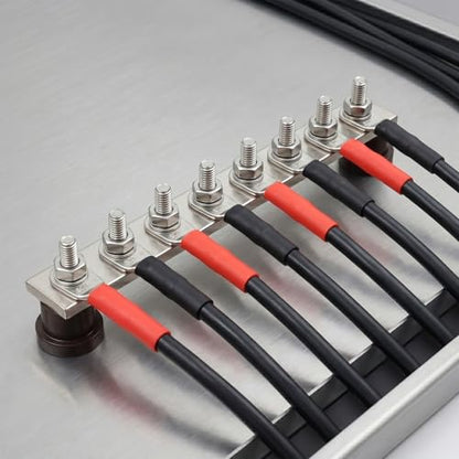 10PCS 6 Gauge Wire Connectors with Heat Shrink Tubing, Battery Terminal Ends, Tinned Copper Ring Terminals for 6 AWG - for Automotive, RV, Solar & Outdoor Power Equipment(SC16-8) - size: SC16-8