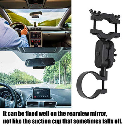 360 Degree Rotating Car Rearview Mirror Camera Support Kit for Driving Recorder