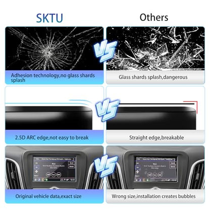 SKTU Screen Protector for 2018-2024 Chevy Equinox/ 2023 2022 Chevy Trailblazer 7In Navigation 2024 Chevy Equinox Accessories [Anti-Scratch, HD Clear] - color: 2018-2024 Equinox 7 Inch