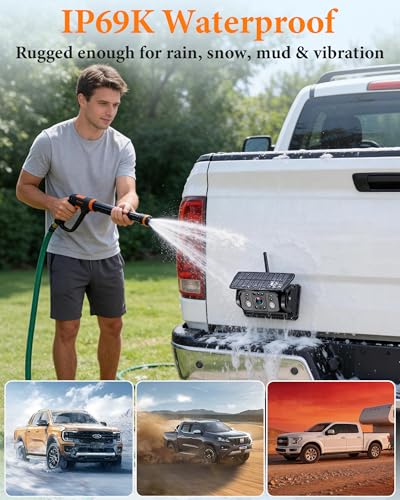 Magnetic Wireless Backup Camera for Truck: Strong Magnet, Portable - size: 5 Inch Monitor