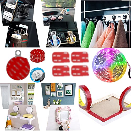 3M Double Sided Tape Heavy Duty Mounting Tape Strong Adhesive Tape Waterproof Foam Tape Picture Hanging Strips for LED Strip Light Indoor and Outdoor (2in X 10ft) - size: 2in x 9.85ft