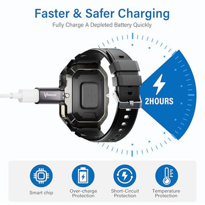USB-C Charger Adapter for Garmin Watch (2 Pack)，C to Garmin Cable Converter with Anti-Lost Lanyard, Safe Fast Charging for Garmin Fenix,Forerunner,Instinct,Venu,Vivoactive,Epix,Tactix,Swim - size: Straight