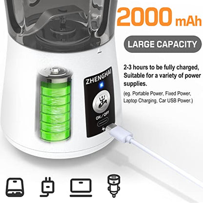 Electric Herb Grinder 150W Spice Grinder. USB-C Rechargeable, Compact Size, Easy On/Off. Fast Grinding for Dry Spices Herbs, with Pulse Mode and Cleaning Brush (White) - color: White