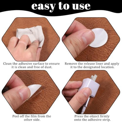 40 Pcs Double Sided Adhesive Pads 2"/50mm Round Heavy Duty Mounting Tape Clear Removable Dots for Car Phone Mounts Dashboard Dash Cam Base Home Office