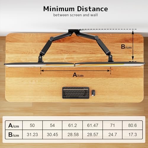 Dual Monitor Wall Mount for 17-32 inch Flat/Curved Computer Screens - size: 17 - 32 Inch, style: Dual Arms