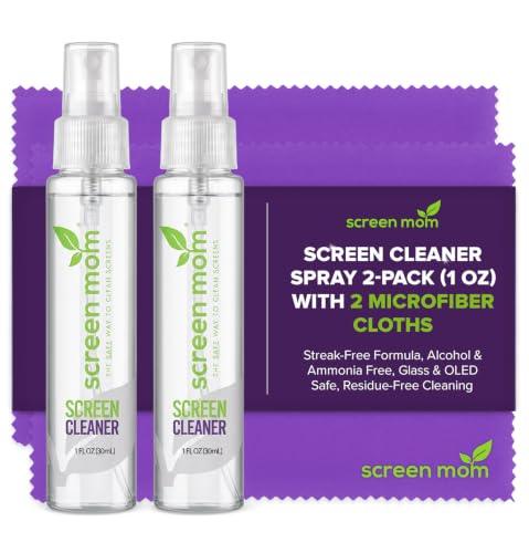 Screen Mom Screen Cleaner Spray 2 Pack-2x1oz for TV, Car, Laptop & Computer - size: 1oz Pack of 2