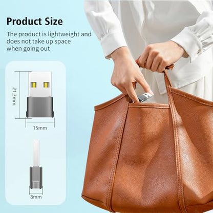 𝐔𝐩𝐠𝐫𝐚𝐝𝐞𝐝 USB to USB C Adapter 3Pack, Type-C to USB Adaptor, USB-C Female to USB-A Male Charger Cable Converter Compatible with MacBook, Notebook, Tablet, Airpod, Galaxy, Cell Phone, Car, Xbox