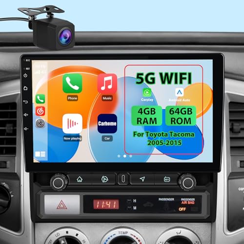 Car Radio for Toyota Tacoma 2005-2015 (4GB RAM+64GB ROM) - size: 10.1" 4GB RAM 64GB ROM (Fast Charging)