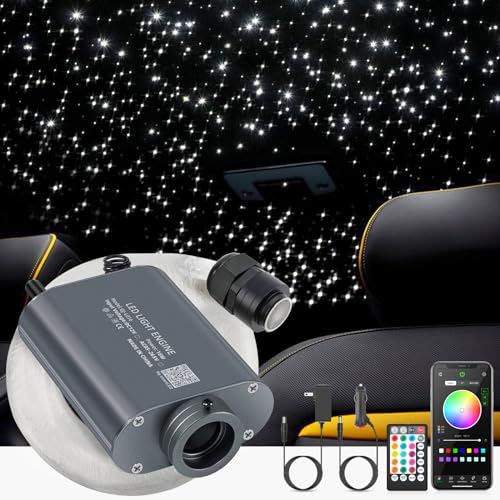 16W LED Starlight Headliner Kit, Star Lights for Car Roof&Home Decoration, Fiber Cable 650pcs*0.03in*13.1ft RGBW Star Light Headliner with Bluetooth APP/Remote Control/Music Mode - size: 650pcs*0.03in*13.1ft