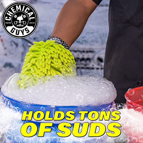 Chemical Guys Chenille Premium Scratch-Free Microfiber Wash Mitt for Car Washing,Lime Green,Ultra-Soft Car Wash Gloves,Swirl-Free Finish,Safe for Trucks,SUVs,Motorcycles,and More,(Pack of 24) - size: 24 Pack