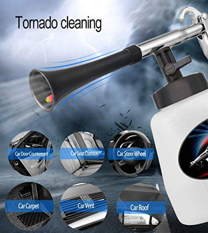 Car Interior Cleaner Auto Detail Tools Car Detailing Kit(Needs Air Compressor) High Pressure Car Cleaning Gun Car Cleaning Kit for Vehicle Upholstery Carpet Seat