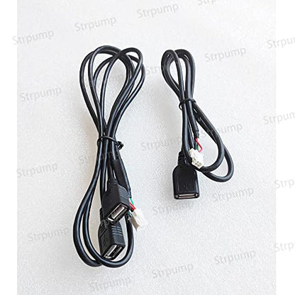 Android Car Radio Stereo 4PIN USB 6PIN/w 2USBs (3 USBs Port Total) Harness Adapter Plug Set GPS Head Unit for Aftermarket Android Radio with 16pin Power Socket - style: 3USB Ports