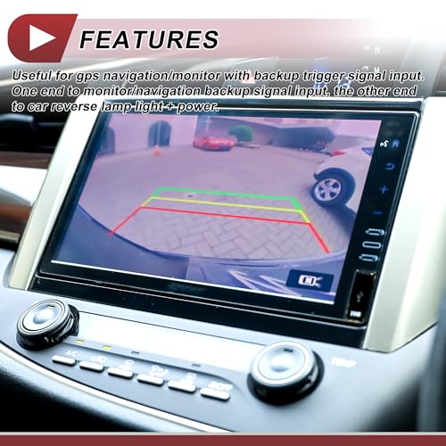 for Monitor and Backup Reverse Rear View Parking Camera Video Cable Extension Backup Camera 6Pin Female Video Cable 1.8m/5.91ft Black Plastic,Metal - size: 1.8m/5.91ft, style: 6Pin