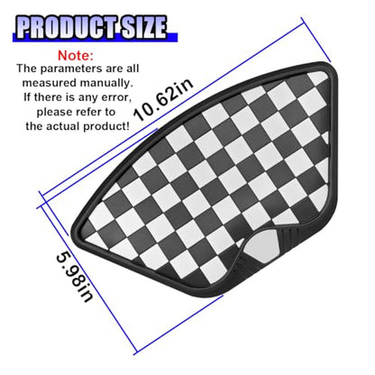 YoRise Car Dashboard Non Slip Mat, 10.62'' x 5.98'' PVC Sticky Dash Pad, Cell Phone Holder Adhesive Mat, Car Dash Gripping Pad Storage Tray for Keys, Sunglasses, GPS (Blackwhite) - color: BlackWhite