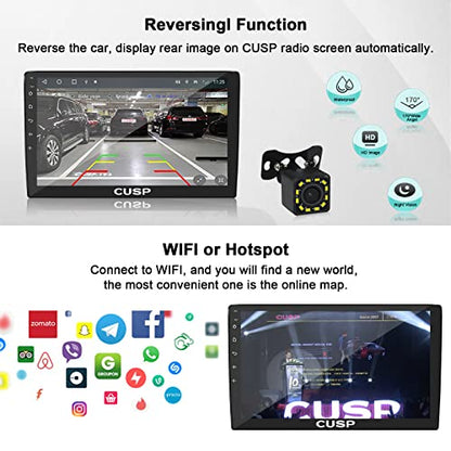 10.1-Inch Android Double DIN Car Stereo, Wireless CarPlay, Android Auto - color: 10.1 Inch 4G+64G+Car Play and Android Auto