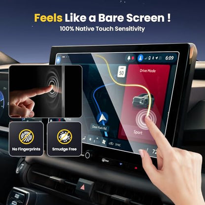 Karltys Screen Protector for 2026 Toyota RAV4 10.5 Inch [No Glare & Fingerprint] Tempered Glass 2026 Toyota RAV4 (LE/SE/XLE Premium/Woodland) Accessories (Not for 12.9 inch) - size: 10.5"Toyota RAV4 2026