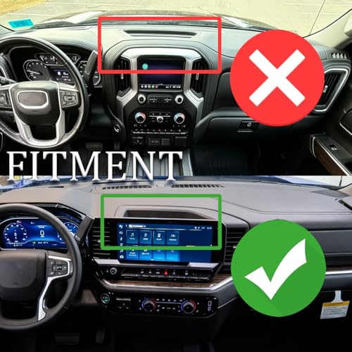 2024 2025 Silverado 1500 Magnetic Phone Mount Compatible with 2022 2023 2024 2025 Chevy Silverado GMC Sierra Accessories Metal Cell Phone Holder Dash Platform Mount(No-Drill Installation) - style: V4