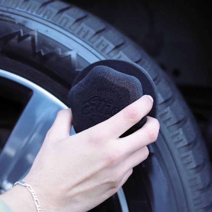 Tire Shine Applicator - Tire Shine Car Detailing Foam Sponge Tool - Tire Cleaner and Shine Tire Foam - Tire Shine Brush Car Cleaning Supplies (1 Pack) - size: 1 Pack