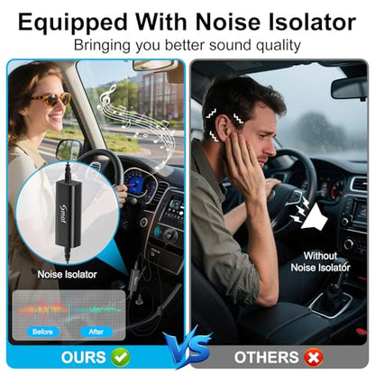 Smof Bluetooth Aux Car Adapter, BT5.2 Audio Receiver for Car/Home Stereo - size: Without Charger