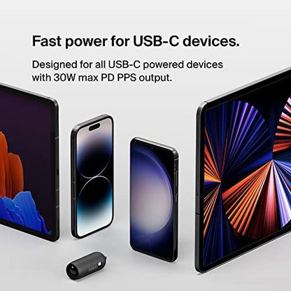 Belkin Boost↑Charge™ 30W Compact Fast Car Charger w/USB-C Power Delivery Port for iPhone 16, 16 Pro, 15, 15 Pro, Galaxy S25, S24, Note, Pixel 9 & More - Black(Pack of 6) - size: Pack of 6, style: Charger