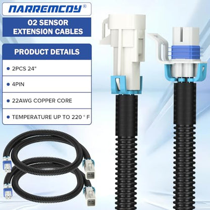 2PCS 24" O2 Sensor Extension Harness