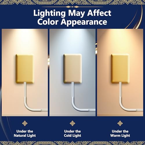 LIDER Outlet Extender with 3 Receptacles, 12W USB-A & USB-C, Flat-Face - color: Gold, size: 1 Pack