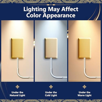 LIDER Outlet Extender with 3 Receptacles, 12W USB-A & USB-C, Flat-Face - color: Gold, size: 1 Pack