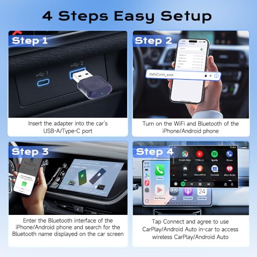 Carlinkit Mini Ultra Wireless CarPlay Adapter Wireless Android Auto Adapter