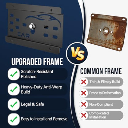 No Drill License Plate Bracket Fits Kia Forte 2014-2024/Rio 2018-2023