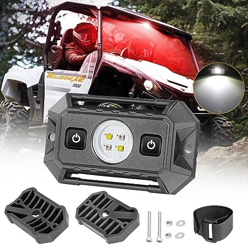 UTV Dome Light, Rfroad lighting 12v UTV LED Interior Dome Lights Universal Roll Bar Mount Led Lights Utility Roll Cage Map Light for UTV ATV Polaris Ranger RZR Can-Am SXS Golf Cart Cab - White/Red - color: Red and white