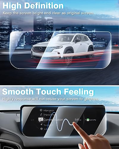 Karltys [Upgrade 2 Pack Screen Protector for 2026~2023 Mazda CX-50/CX50 10.25 Inch [No Glare & Fingerprint] Tempered Glass 2023~2026 Mazda CX-50/CX50 Accessories - size: 10.25 Inch 2023~2025 Mazda CX-50/CX50