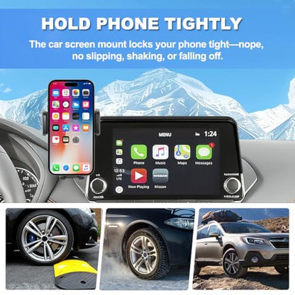Car Phone Holder Fit for 2021-2025 Nissan Rogue / 2019-2025 Altima / 2020-2025 Sentra Accessories Phone Mount 8-inch Screen Fixed Clip, Cell Phone Automobile Cradles Hands-Free 360 Degree Rotation - size: 21-25 Rogue/19-25 Altima/20-25 Sentra