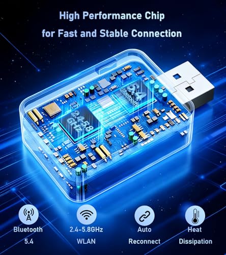 Tsnam Wireless CarPlay Adapter for iPhone & Android Auto USB Dongle