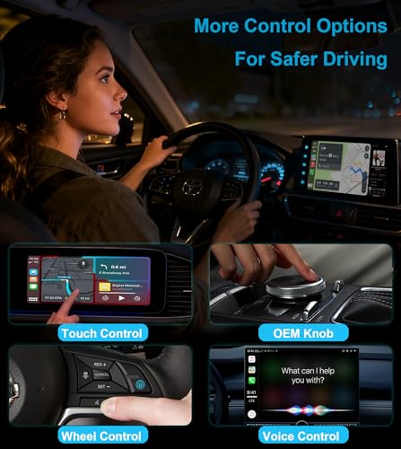 2-in-1 Wireless CarPlay & Android Auto Adapter Mini USB Dongle