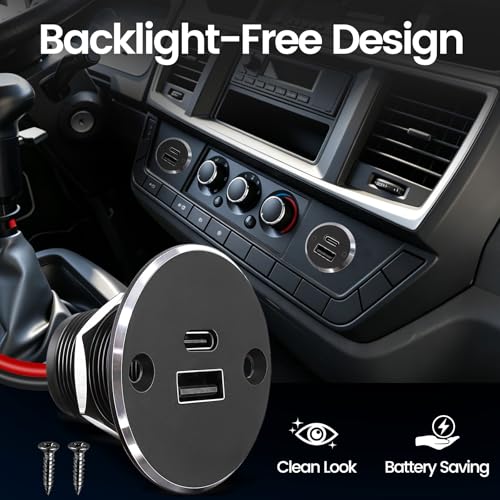 Aluminum RV USB Outlet, Dual Port High-Speed 12V Charger Socket - color: Big Version*2