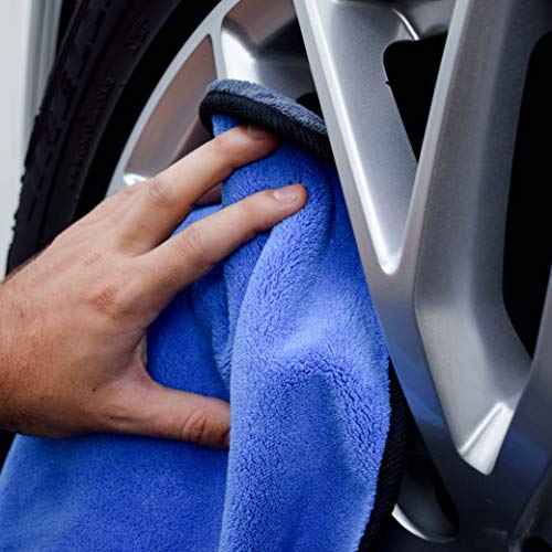 Kemes Microfiber Towels for Cars 3 Pieces 500 GSM polishing Cleaning Home, car and Motorbike - 12 x 12 Inches (30x30cm)