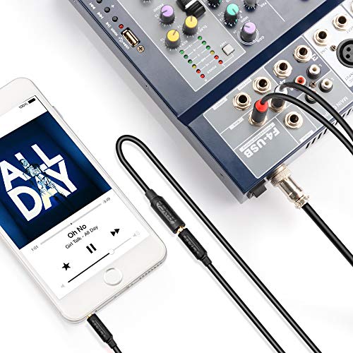 J&D 3.5mm to Dual 1/4 TS Stereo Breakout Cable, Gold Plated Audiowave Series 3.5mm 1/8 inch TRS Female to 2X 6.35mm 1/4 inch TS Male Mono Audio Cable Splitter for Spekers, Amplifiers, Mixs, 9 Feet - size: 9 Feet