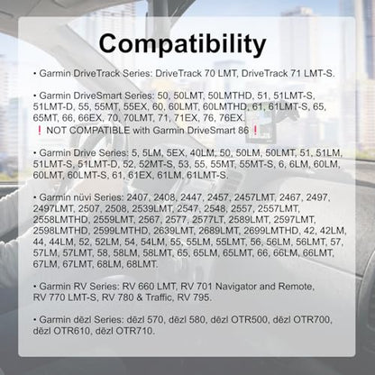 Suction Cup Windshield Bracket Cradle Mount Replacement for Garmin Nuvi 2457LMT 2497LMT 2539LMT 2557LMT 2558LMTHD 2558LMT 2577LT 2589LMT 2597LM 2597LMT 2598LMTHD 2599LMTHD