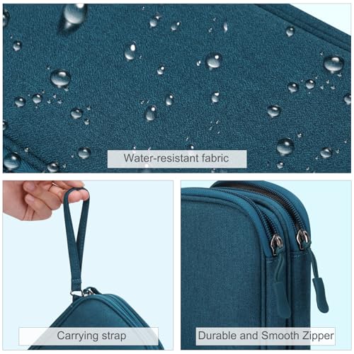 FYY Electronic Organizer, Travel Tech Pouch Bag, Medium, Dark Green - color: Dark Green, size: 8.3 x 5 x 2.6 inches